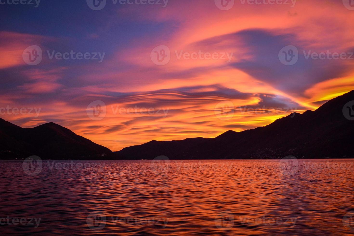 la magia del atardecer foto