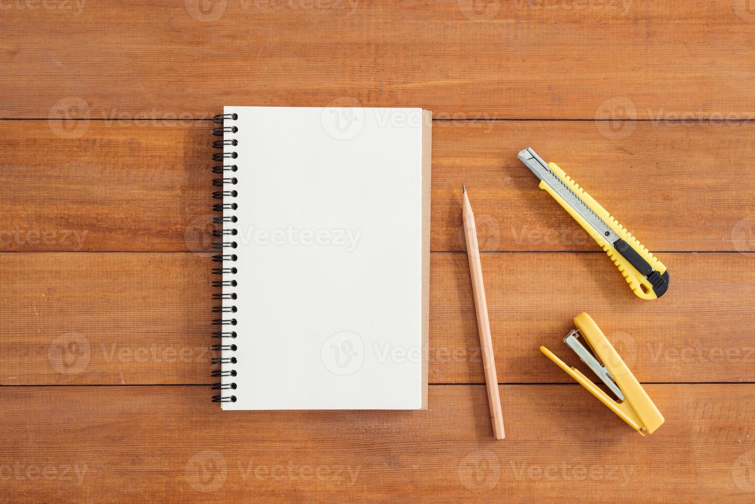 Minimal work space - Creative flat lay photo of workspace desk. Office desk wooden table background with open mock up notebooks and pens and plant. Top view with copy space, flat lay photography.