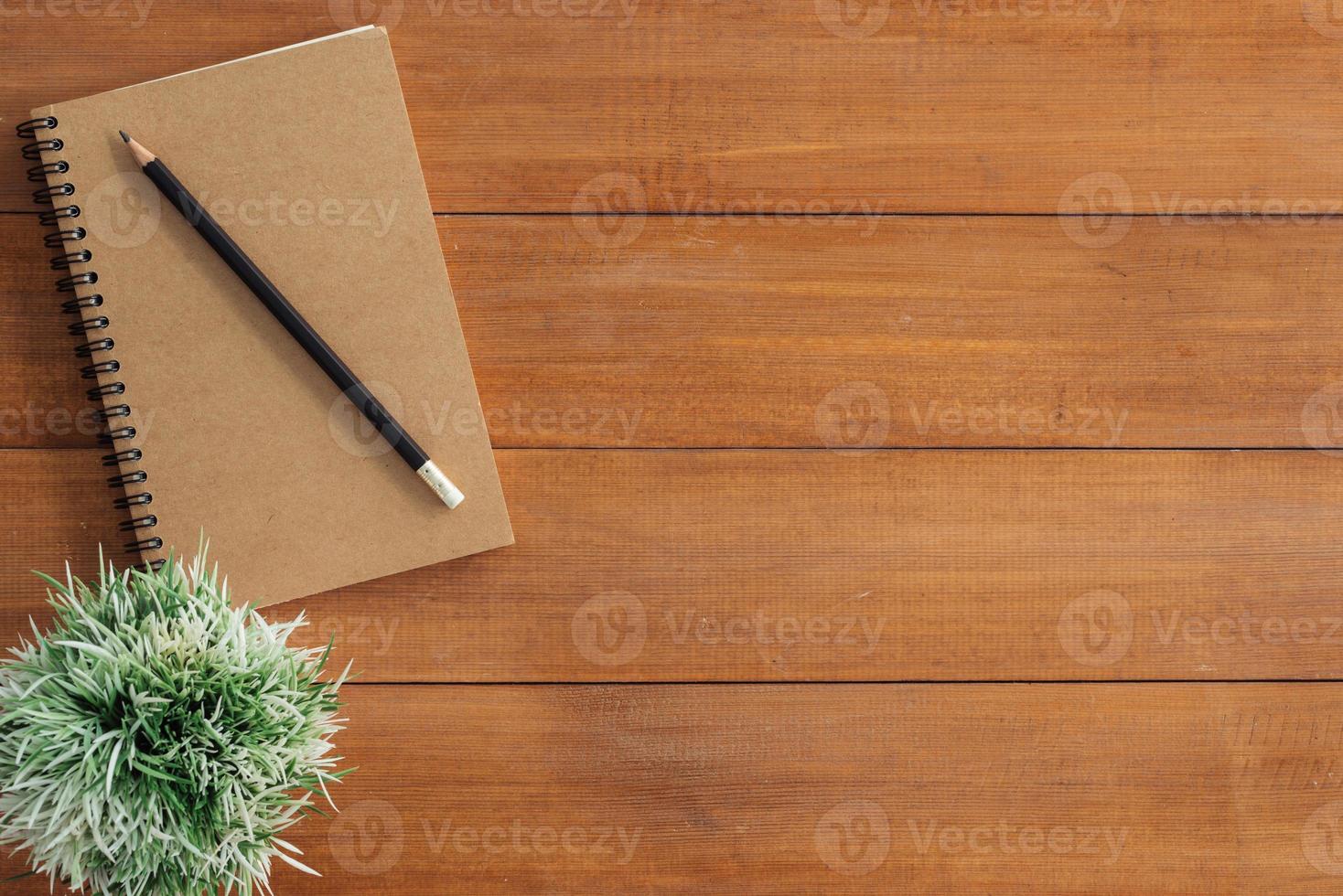 Minimal work space - Creative flat lay photo of workspace desk. Office desk wooden table background with open mock up notebooks and pens and plant. Top view with copy space, flat lay photography.