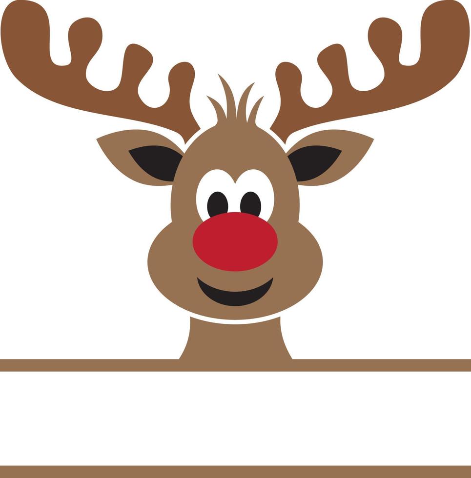 Reindeer Christmas Monogram vector