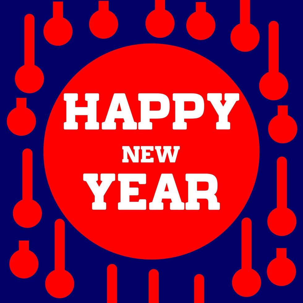 happy new year image design vector