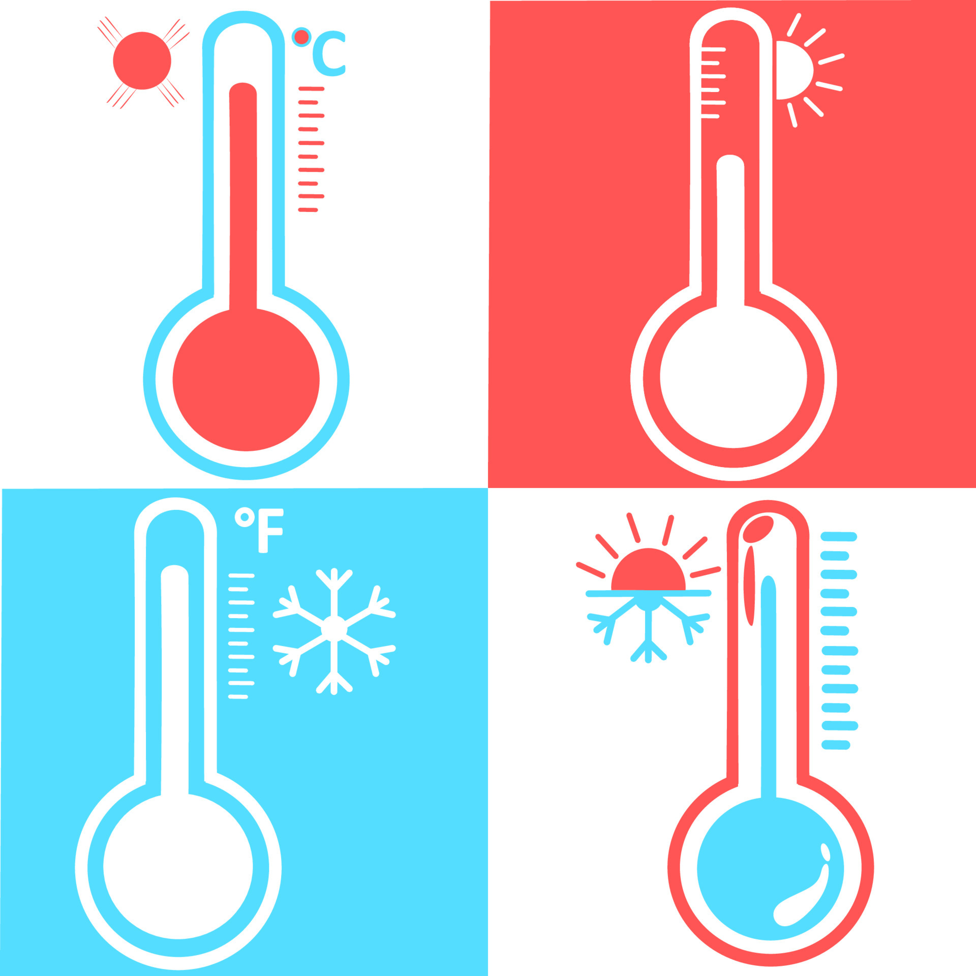 Meteorology thermometer temperature celsius Vector Image