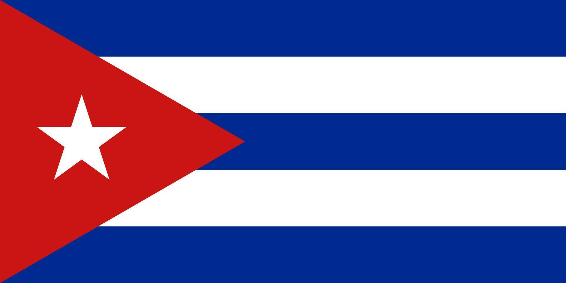 vector de bandera de cuba