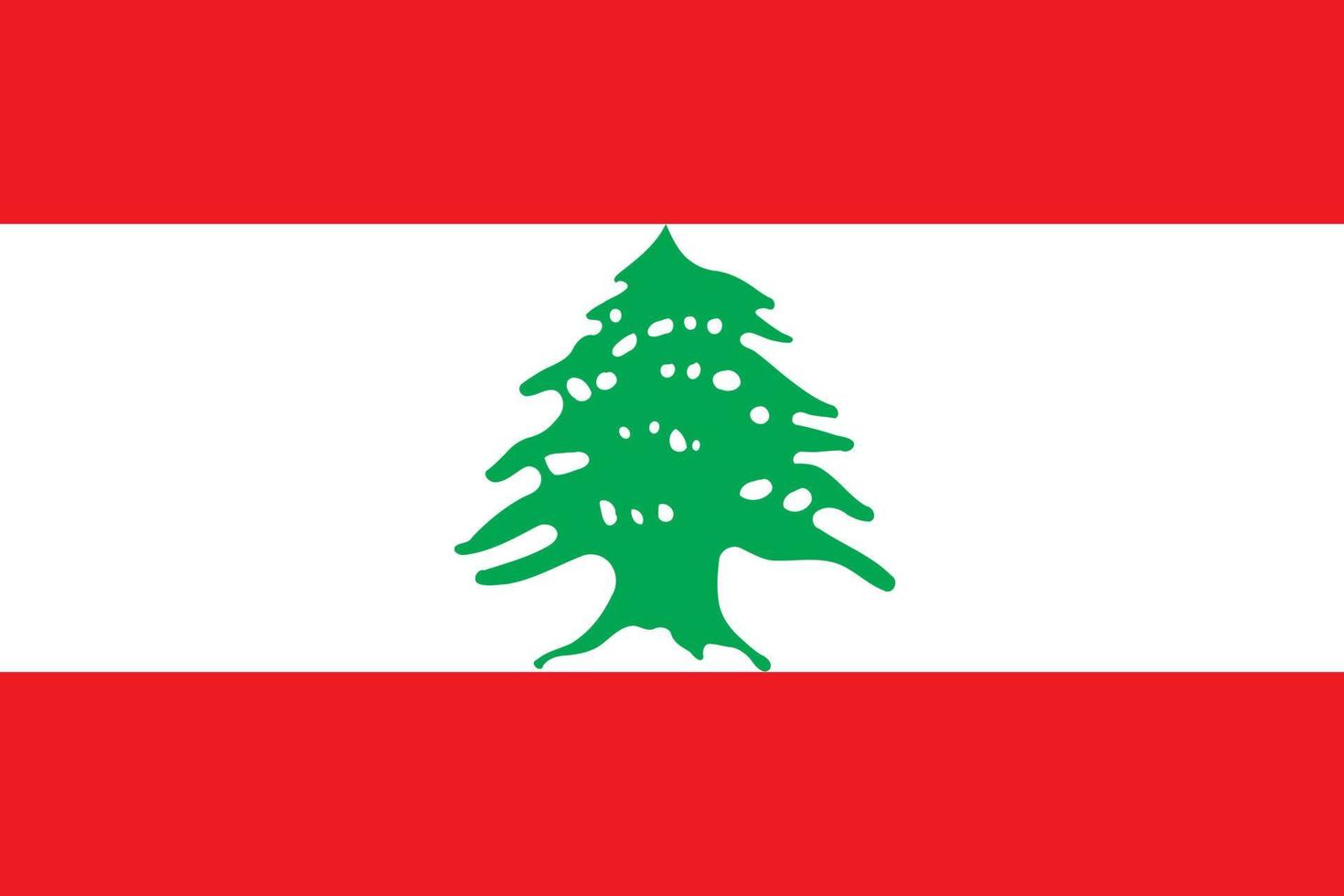 Lebanon Flag Vector