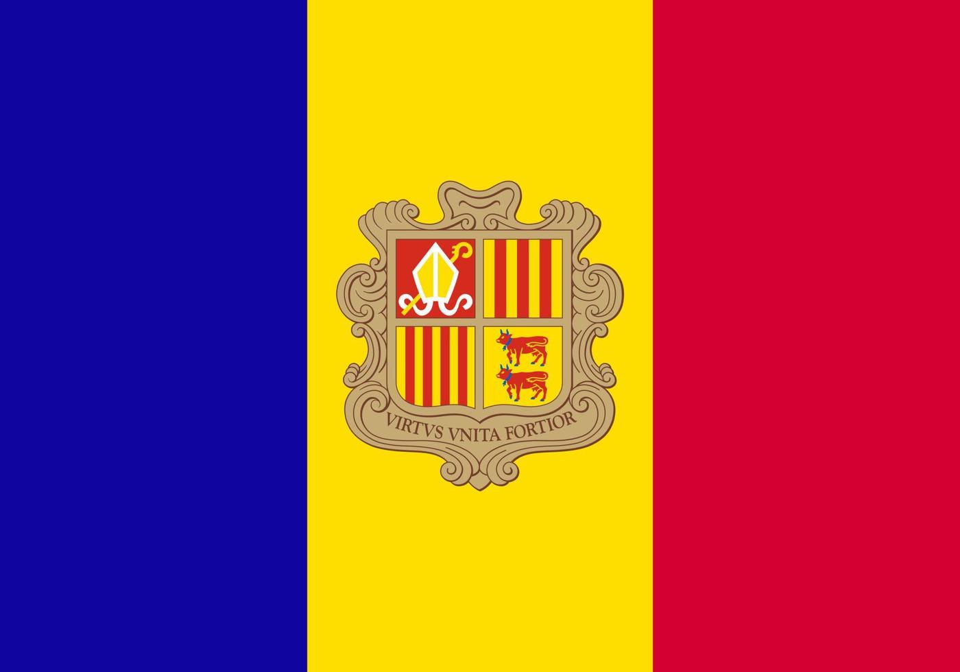 Andorra Flag Vector