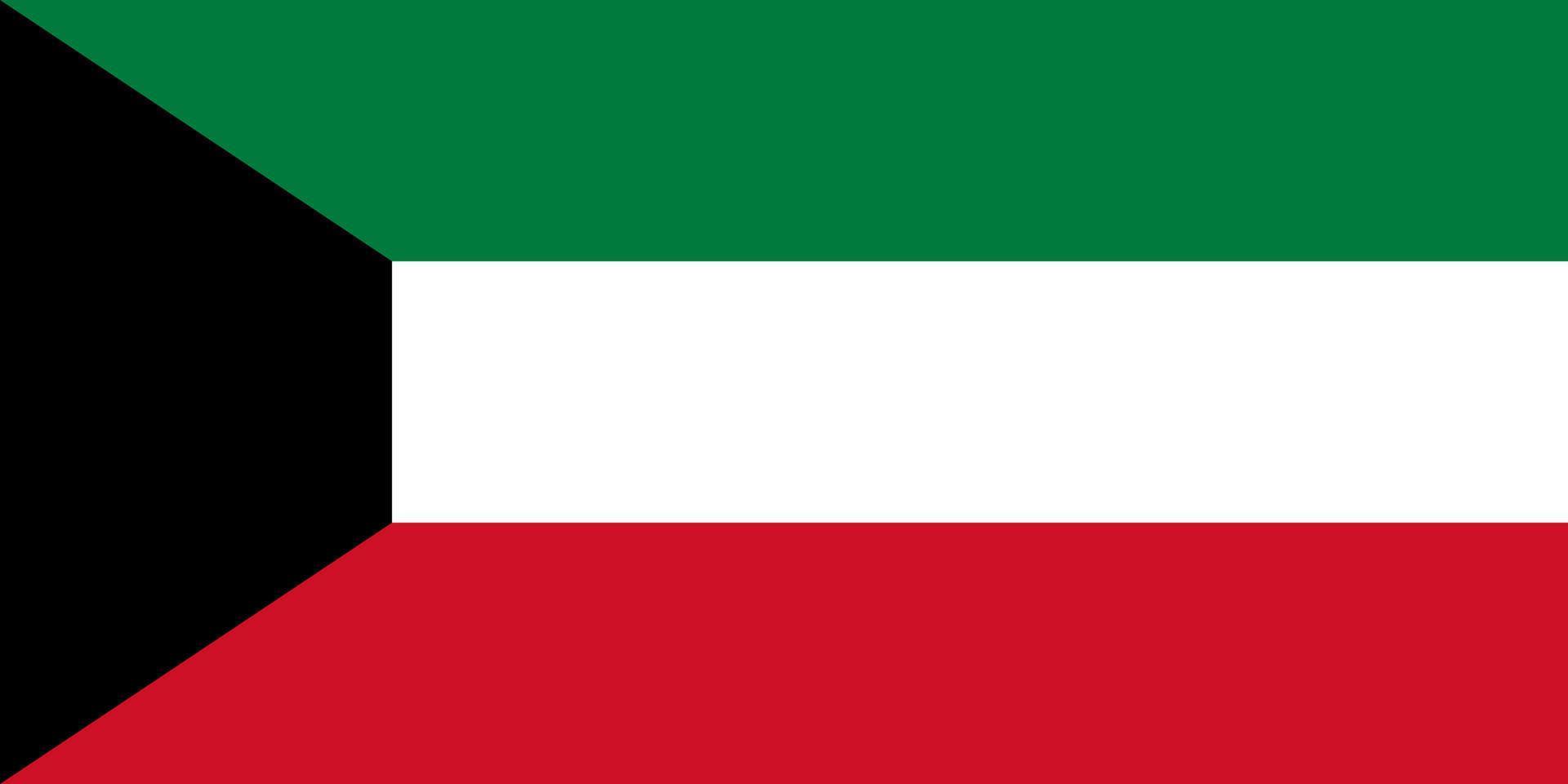 Kuwait Flag Vector