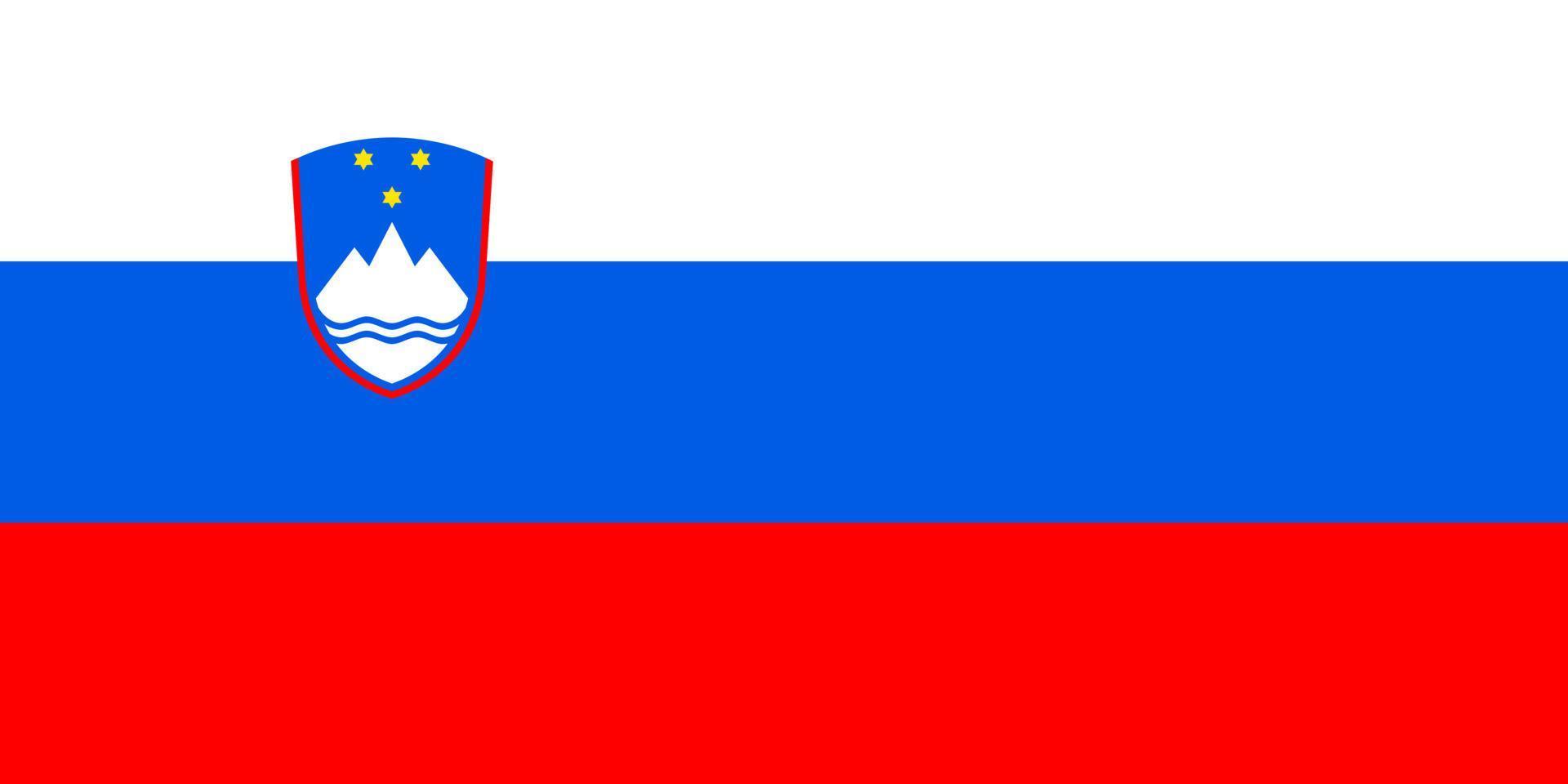 vector de bandera de eslovenia