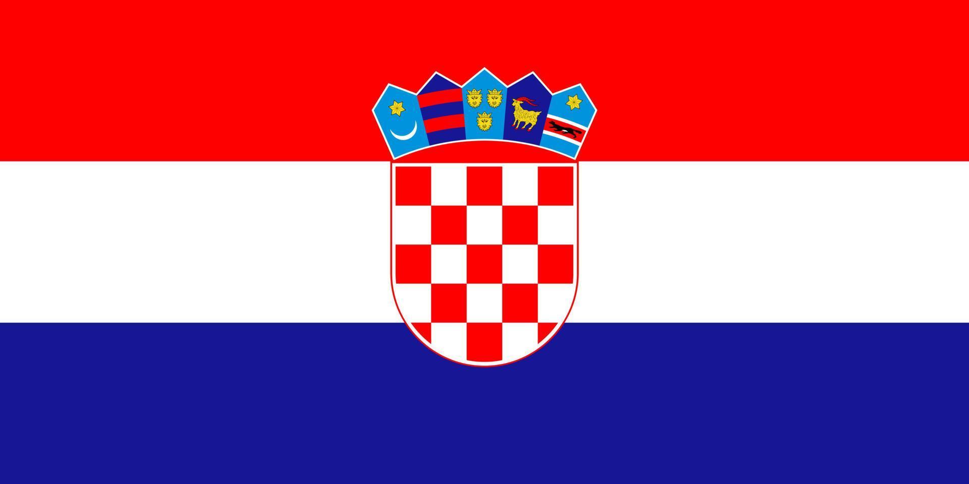 vector de bandera de croacia