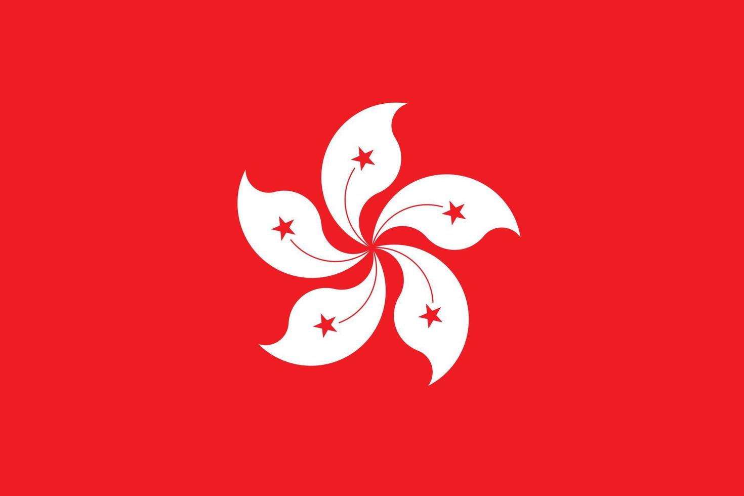 vector de bandera de hong kong