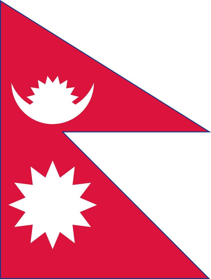 vector de bandera de nepal