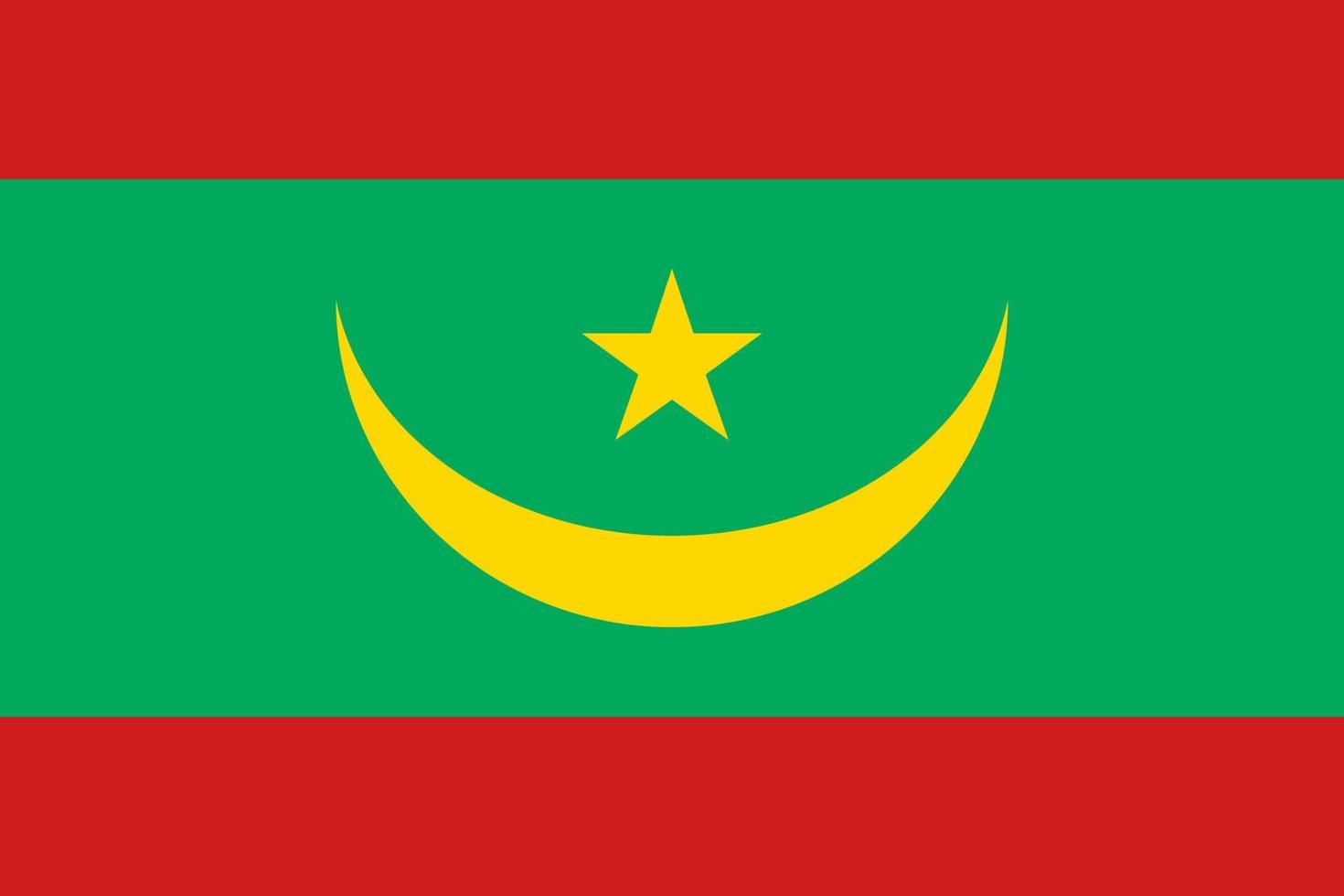 Mauritania Flag Vector