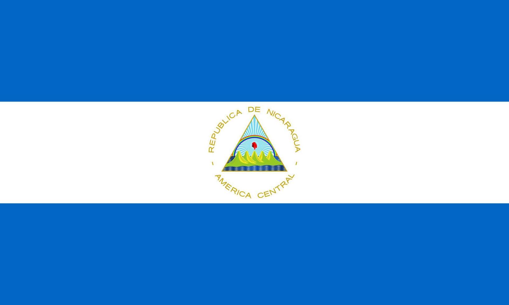 vector de bandera de nicaragua