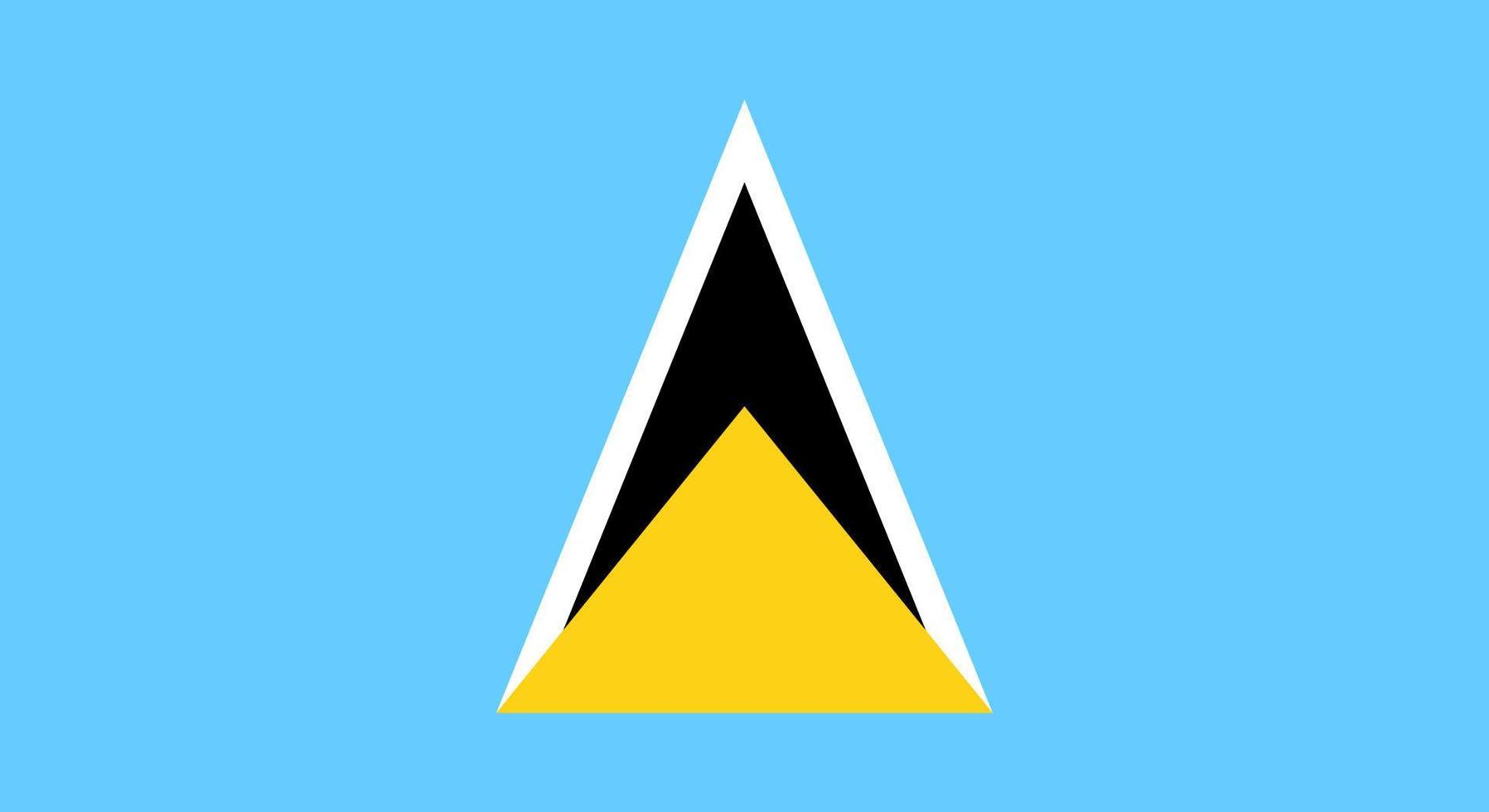 Saint Lucia Flag Vector