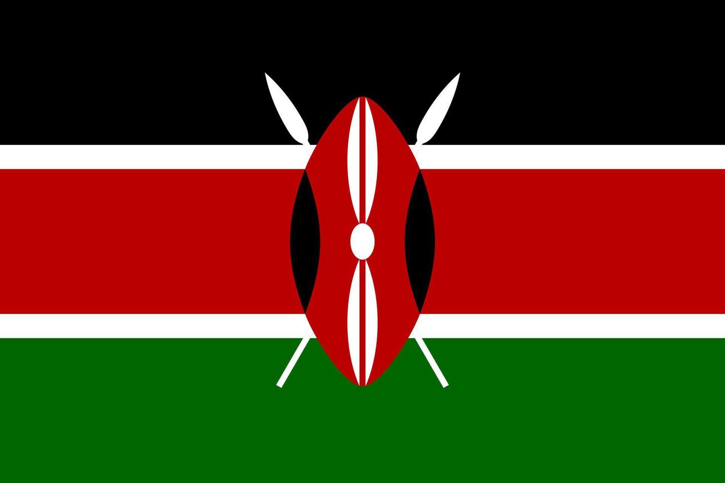 Kenya Flag Vector