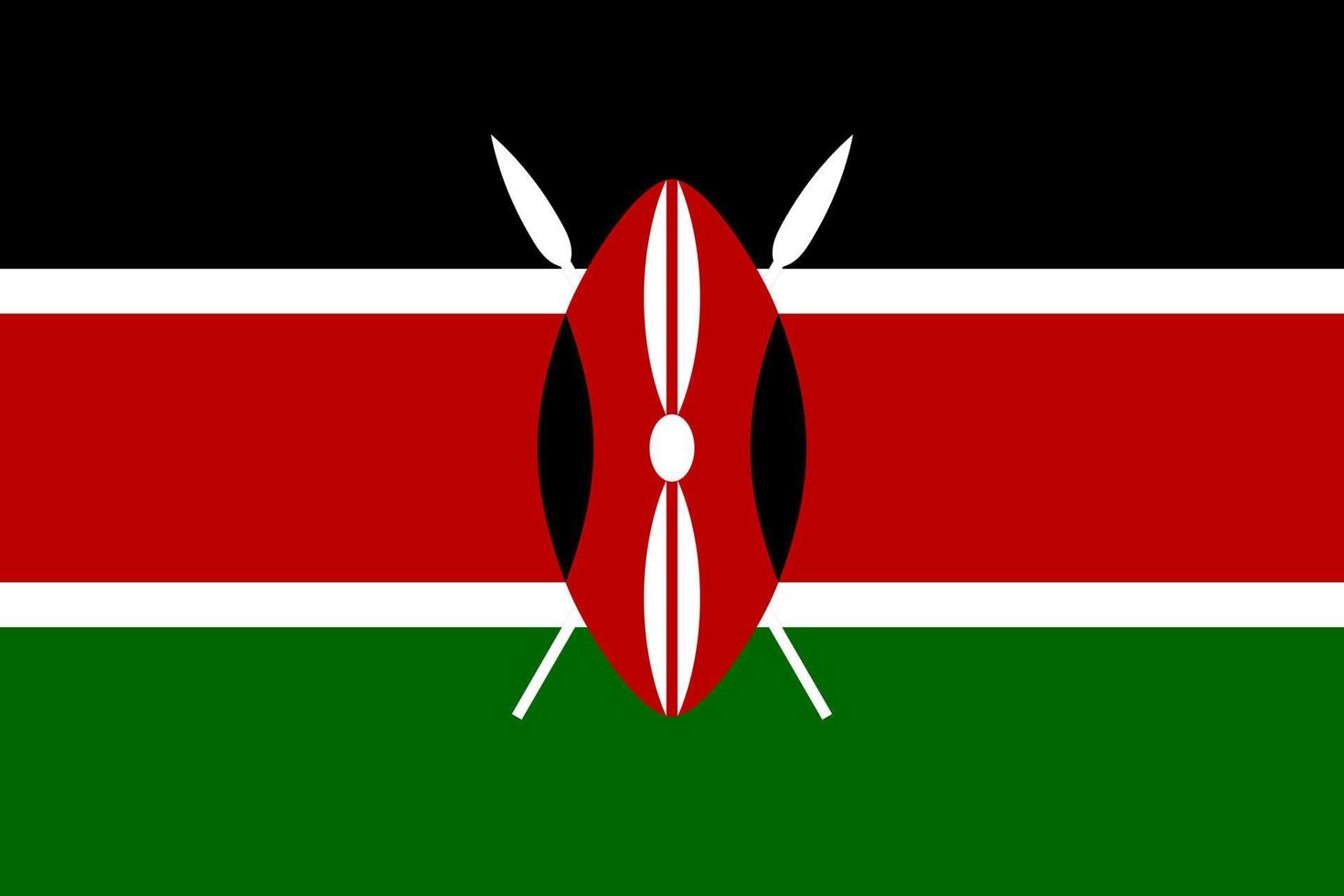 Kenya Flag Vector