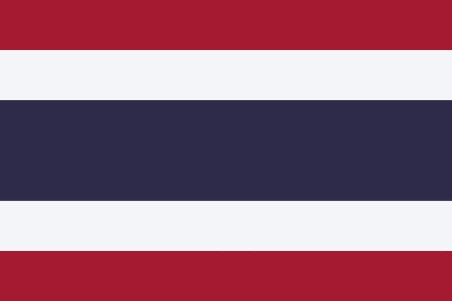 vector de bandera de tailandia