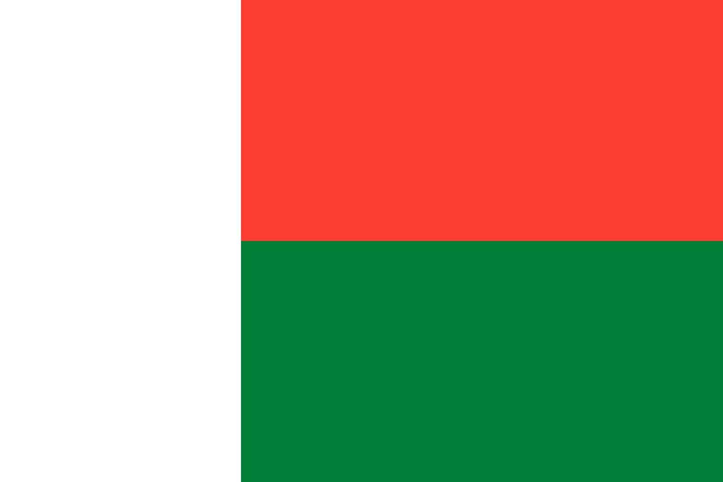 Madagascar Flag Vector