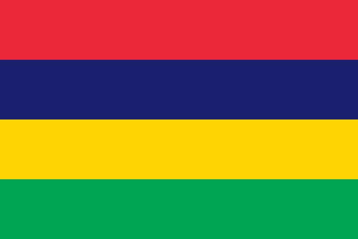 Mauritius Flag Vector