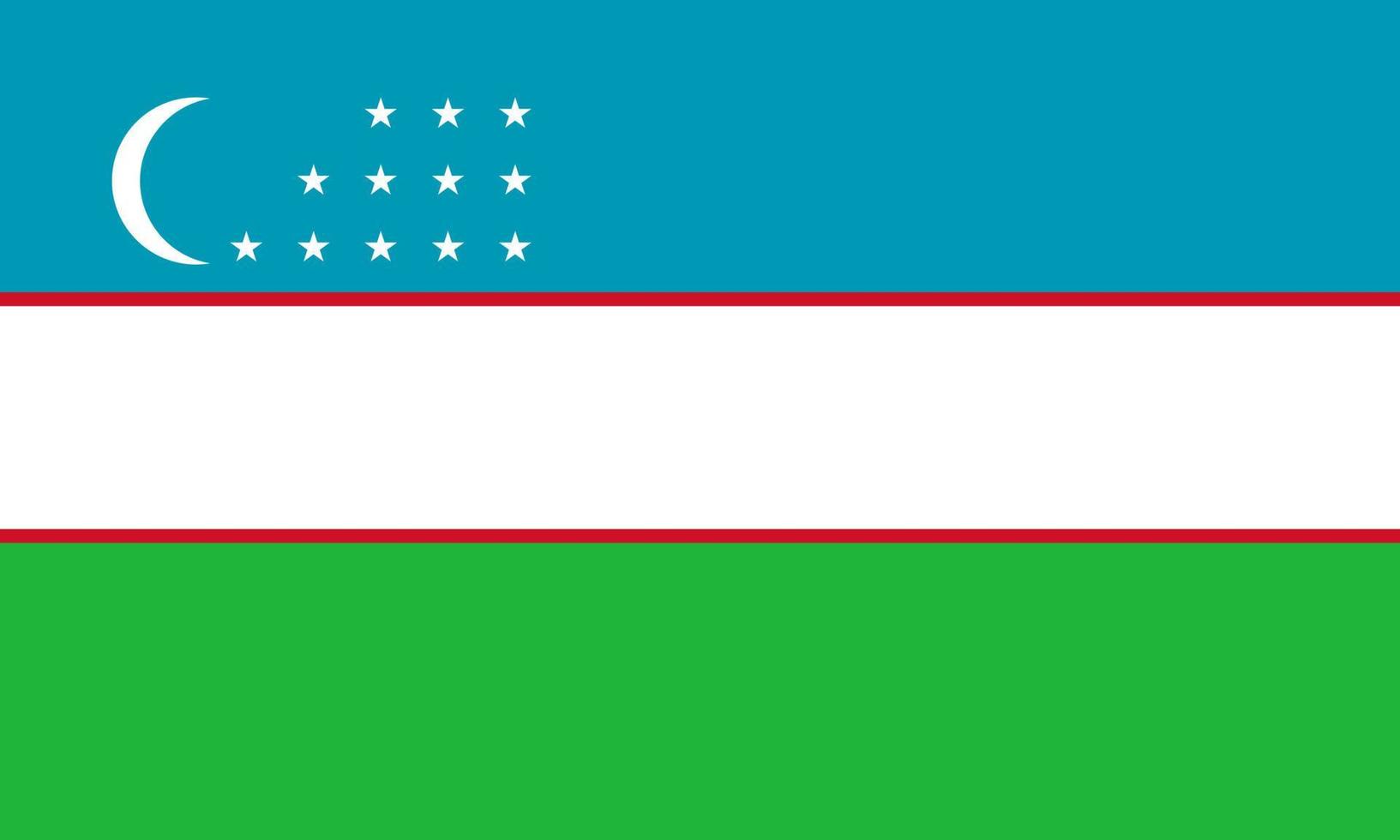 vector de bandera de uzbekistán