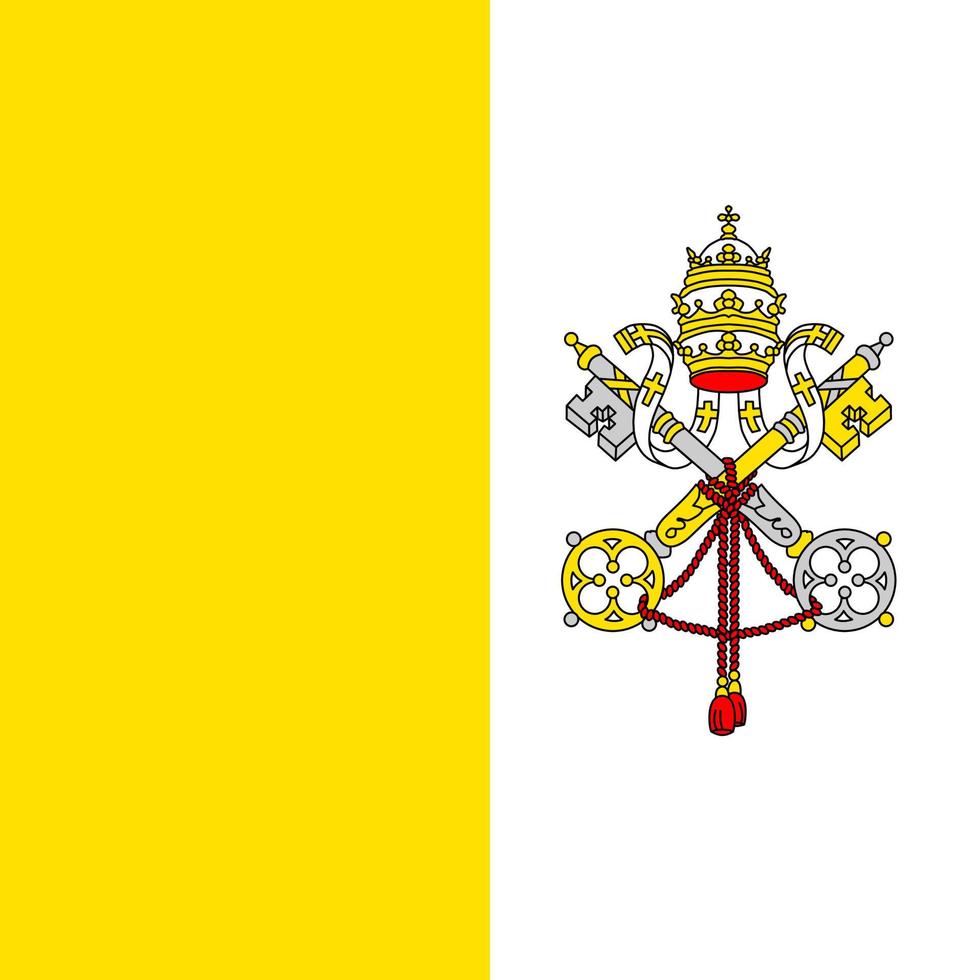 vector de bandera de la ciudad del vaticano