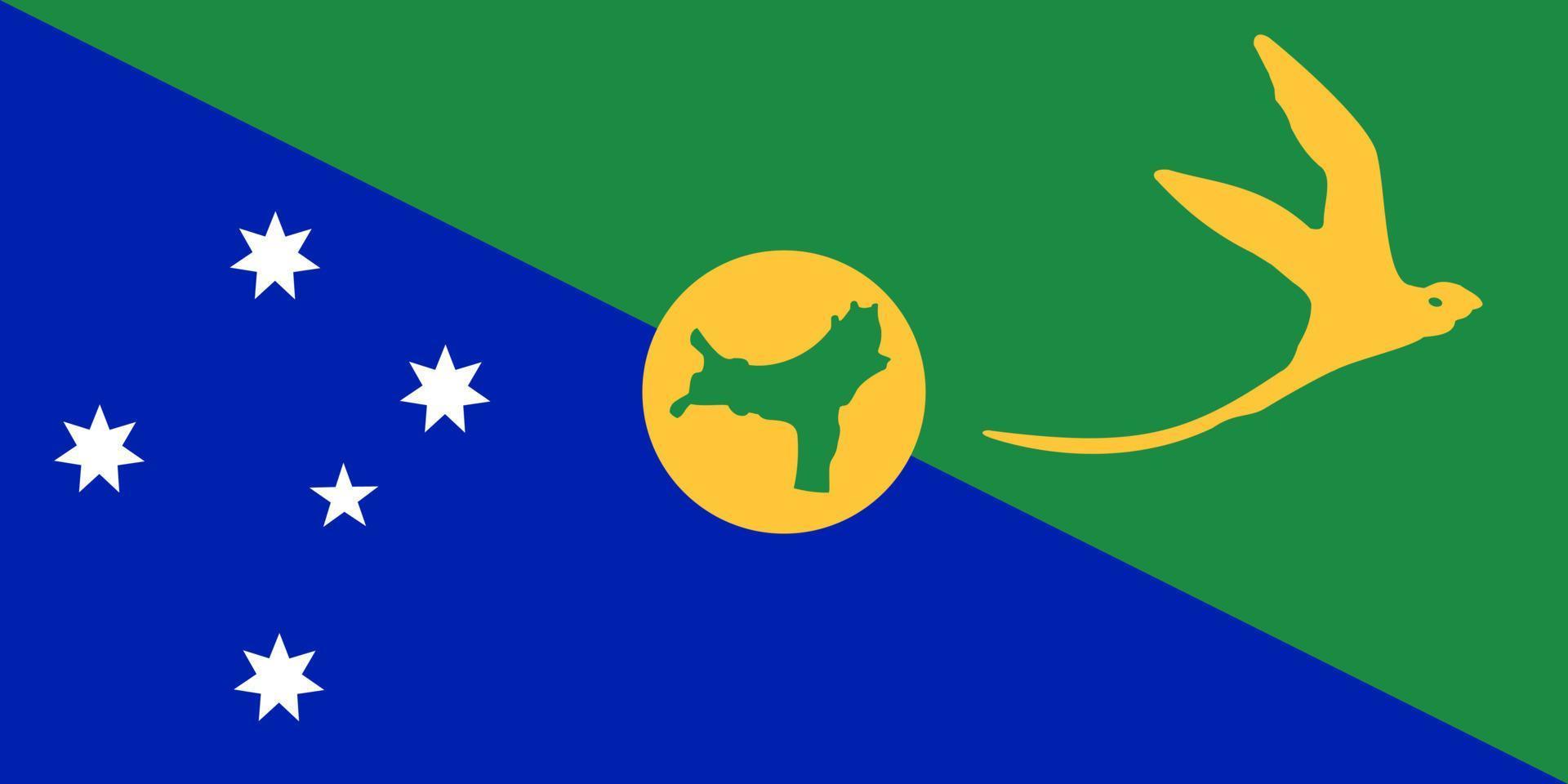 Christmas Island Flag Vector