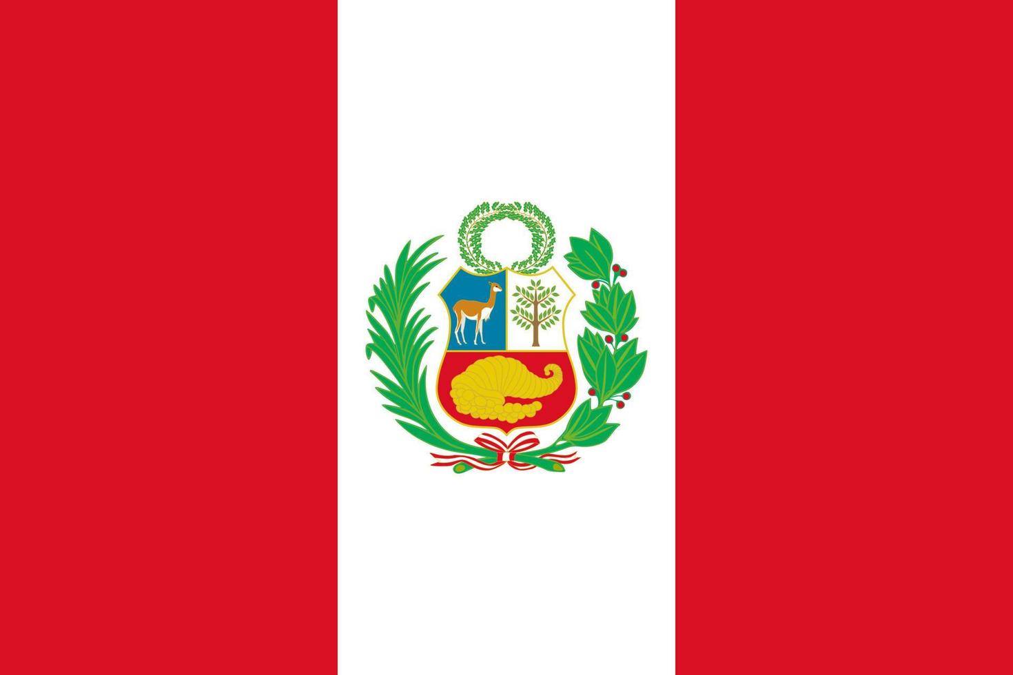 Peru Flag Vector