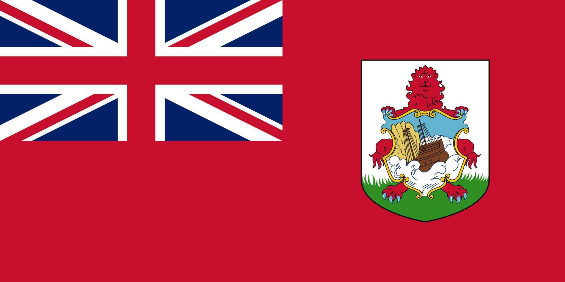 vector de bandera de bermudas