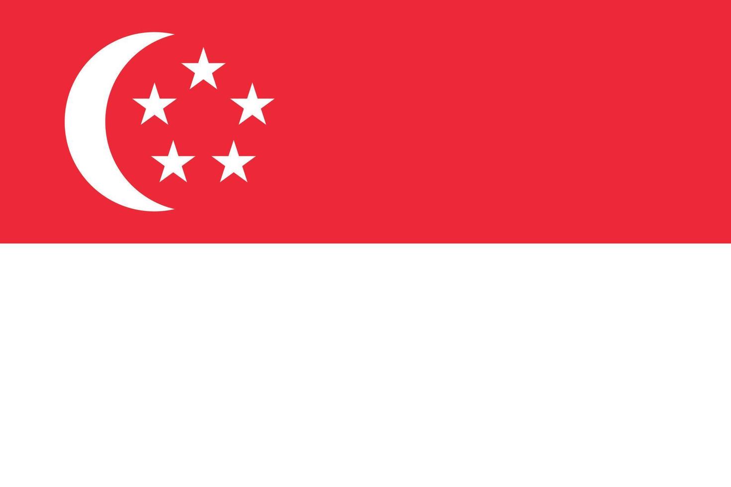 vector de bandera de singapur