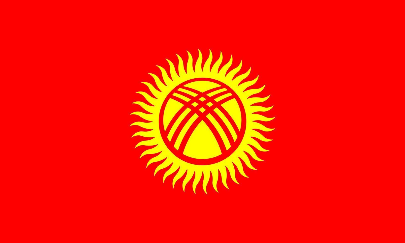 Kyrgyzstan Flag Vector
