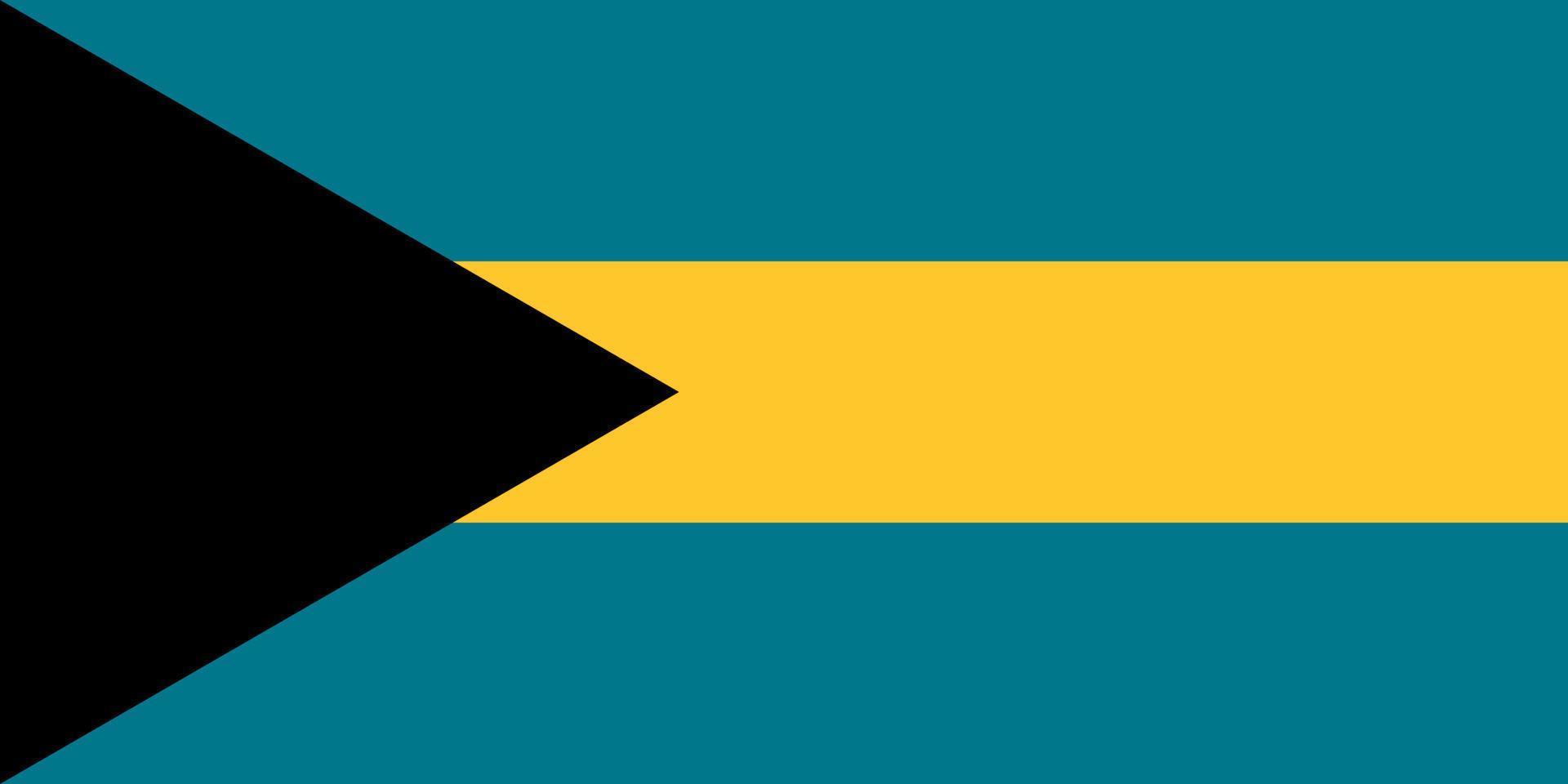 vector de bandera de bahamas