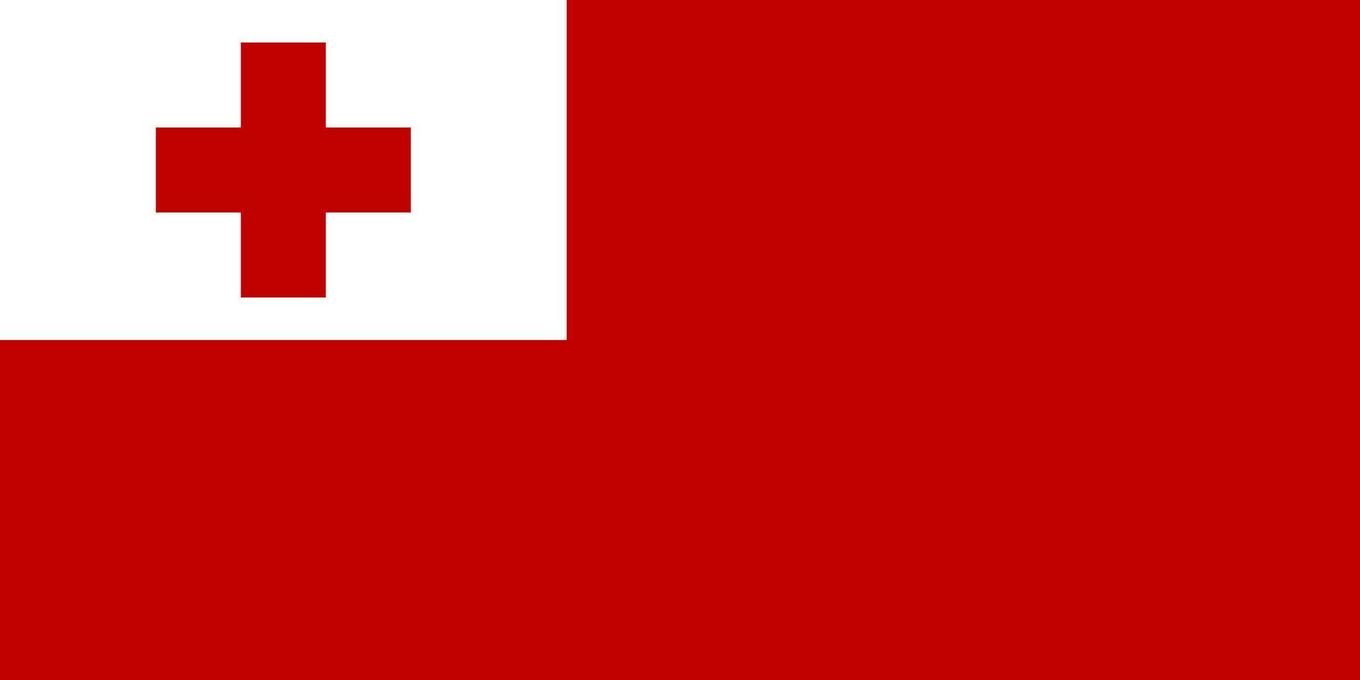 Tonga Flag Vector