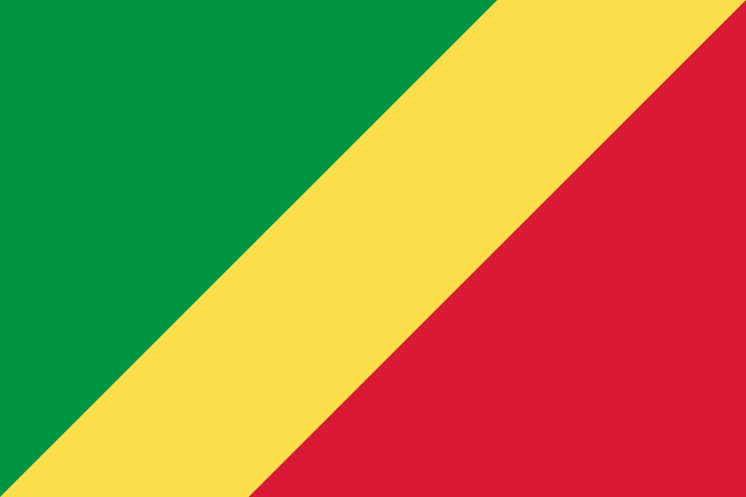 vector de bandera de congo