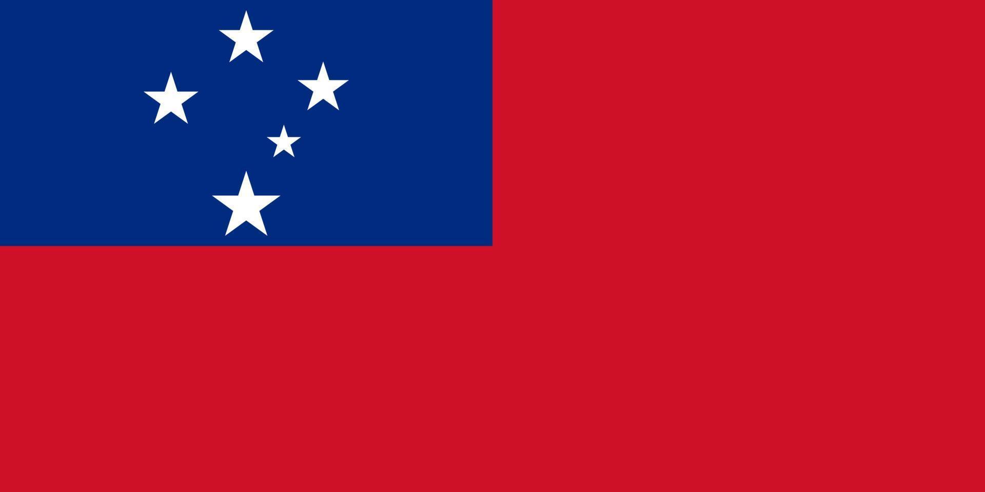 vector de bandera de samoa