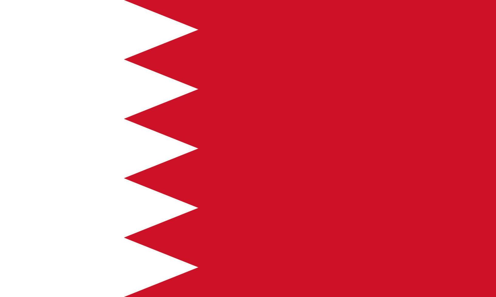 Bahrain Flag Vector