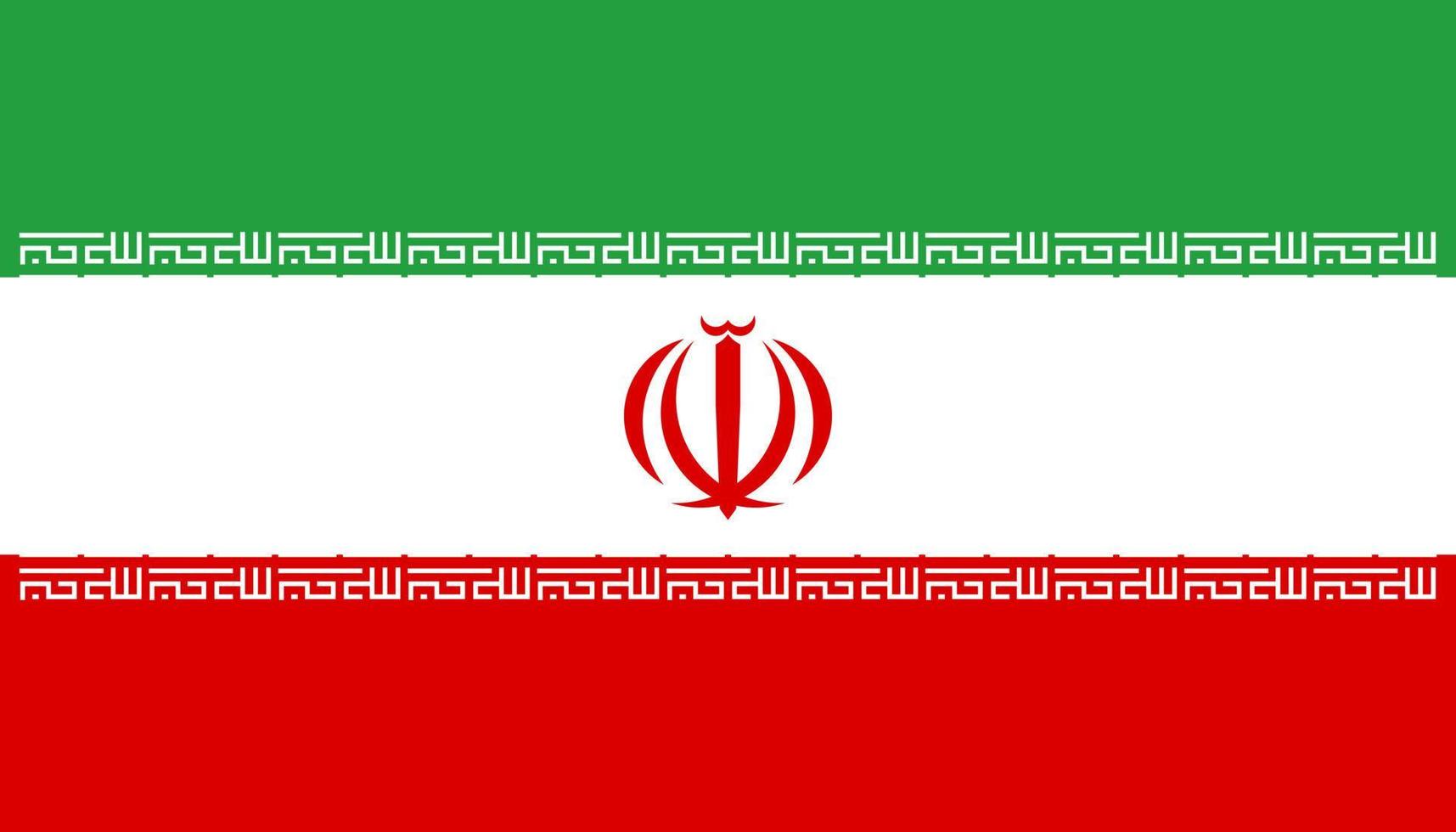 vector de bandera de irán