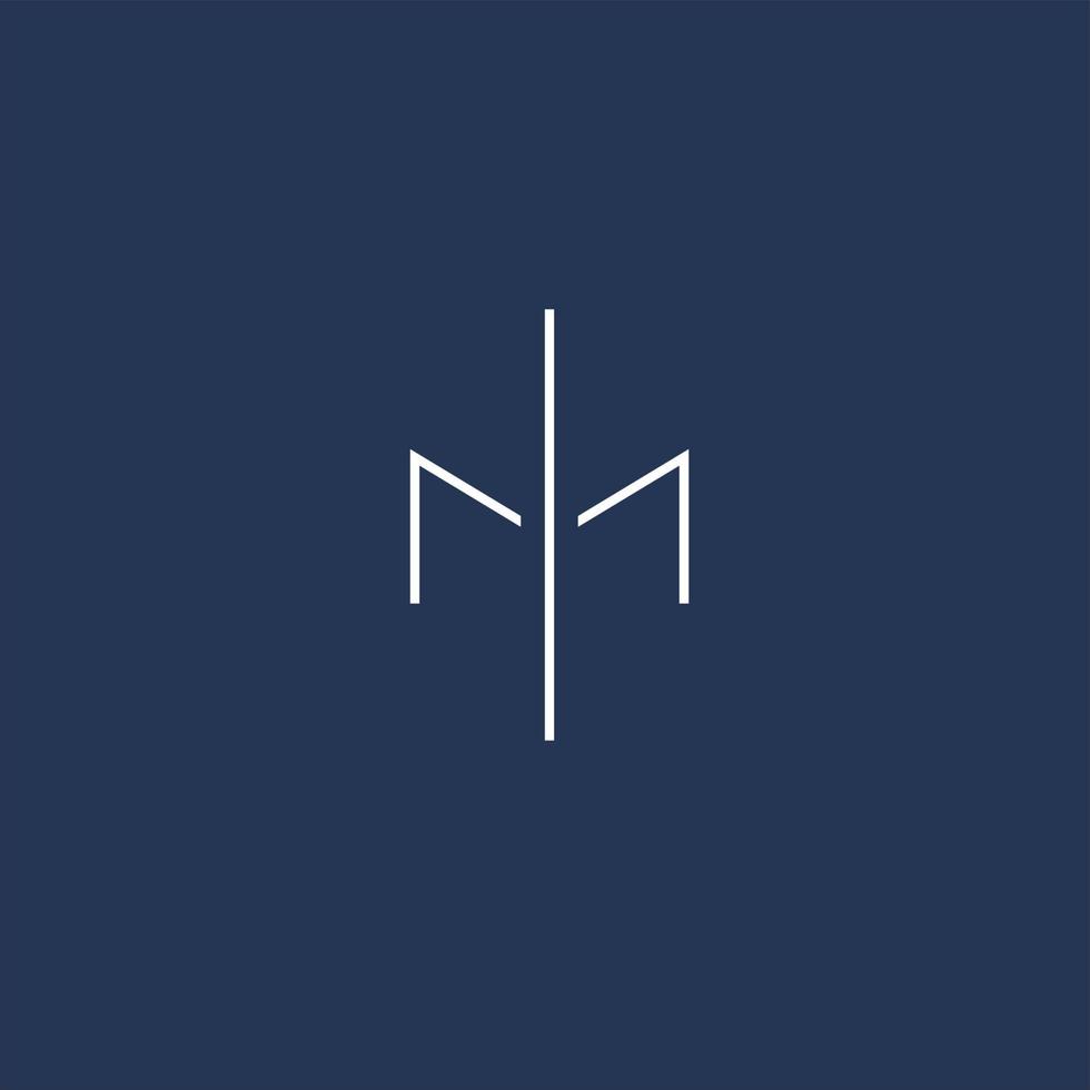 logotipo de apartamento inicial de letra m moderno y profesional vector