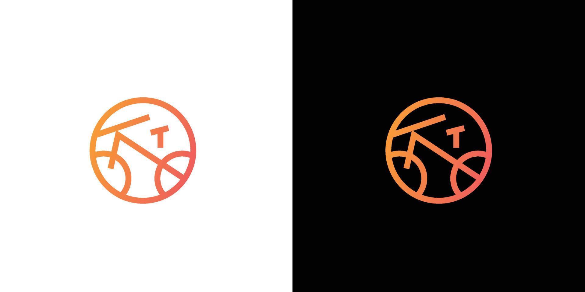 diseño de logotipo de bicicleta moderno y profesional. vector