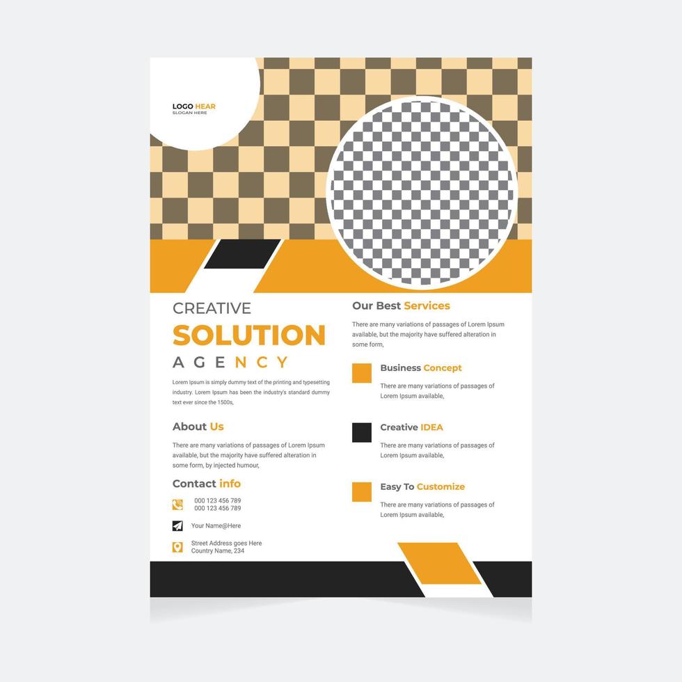 Creative Corporate Abstract Business print flyer templates and leaflets for poster flyer brochure cover vector