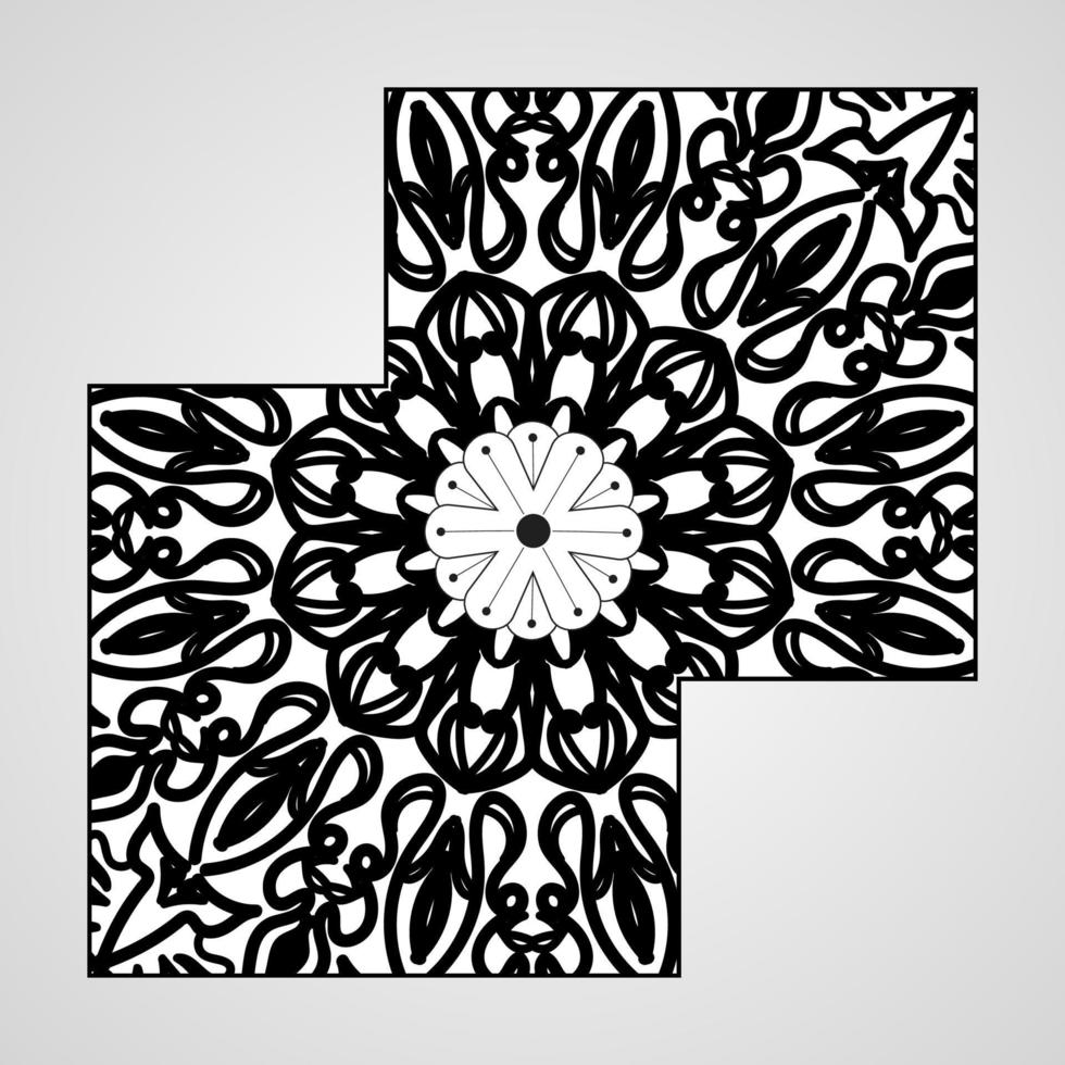 concepto decorativo abstracto mandala ilustración vector