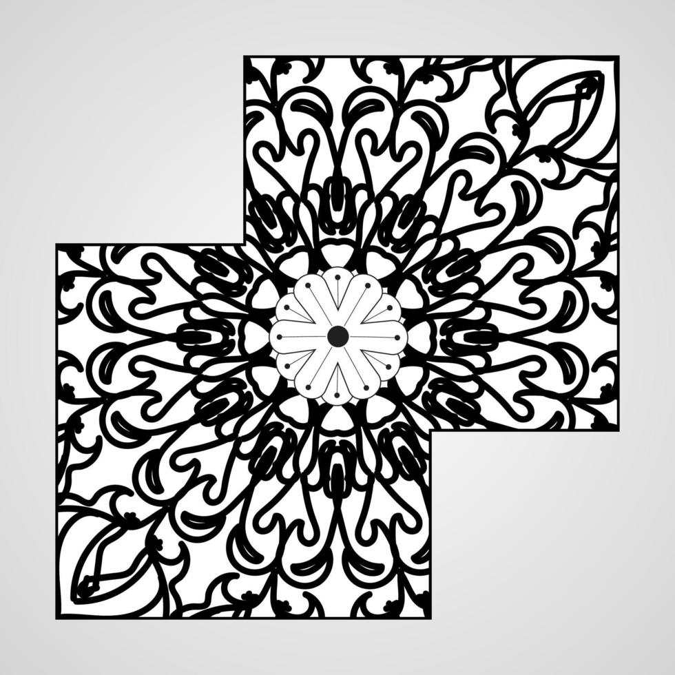 concepto decorativo abstracto mandala ilustración vector