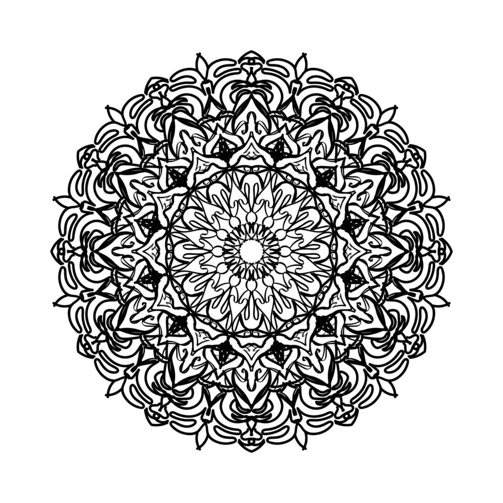 patrón circular mandala elementos de decoración de arte vector