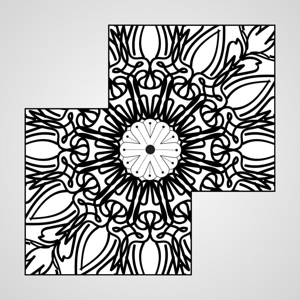 concepto decorativo abstracto mandala ilustración vector