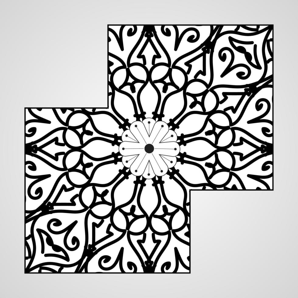 concepto decorativo abstracto mandala ilustración vector