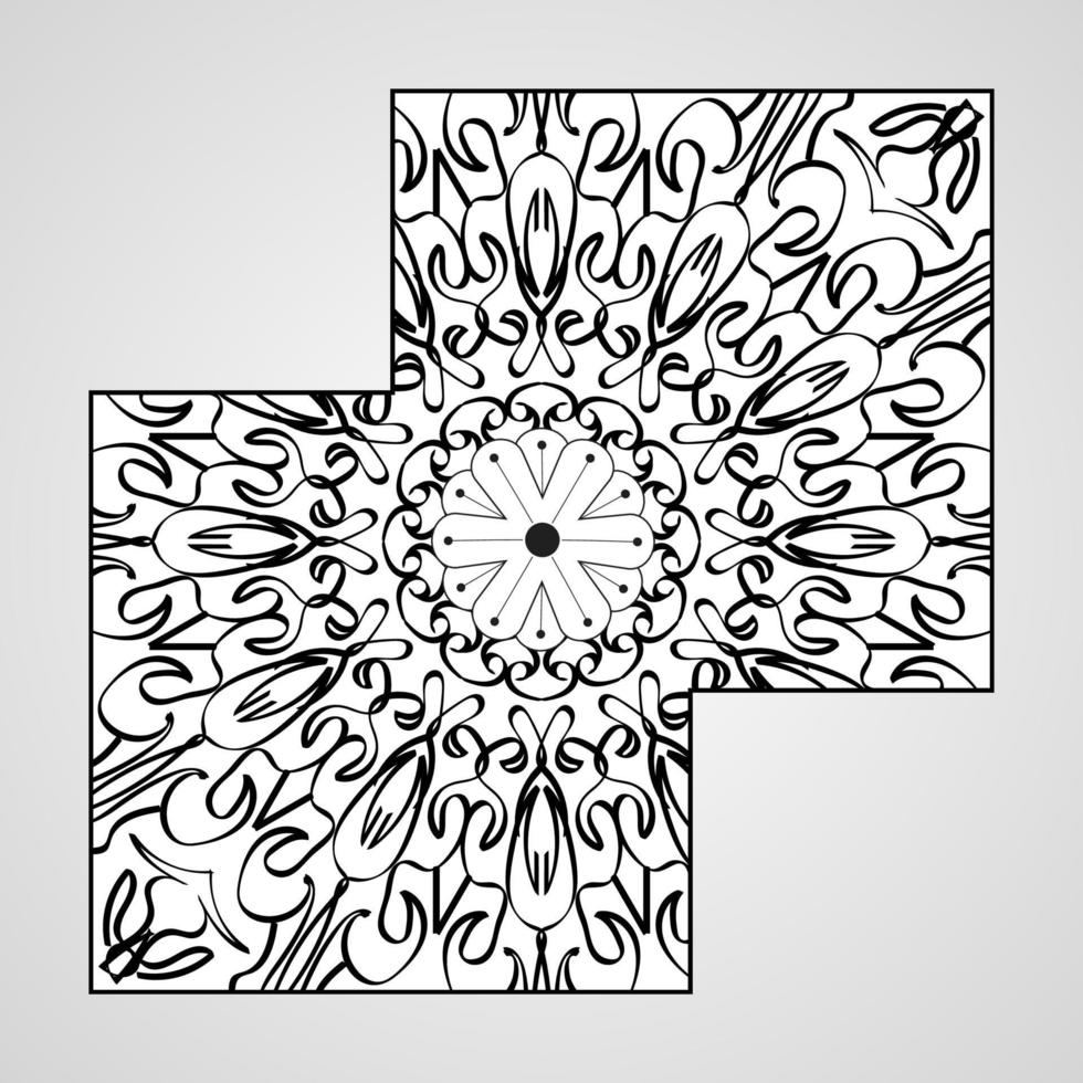 decorative concept abstract mandala illustration vector