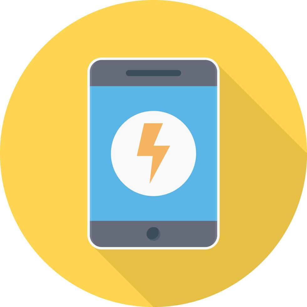phone power Vector illustration on a transparent background.  Premium quality symbols. Vector flat icon for concept and graphic design.