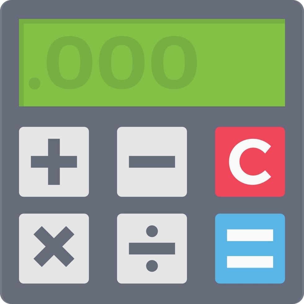calculator Vector illustration on a transparent background.  Premium quality symbols. Vector flat icon for concept and graphic design.