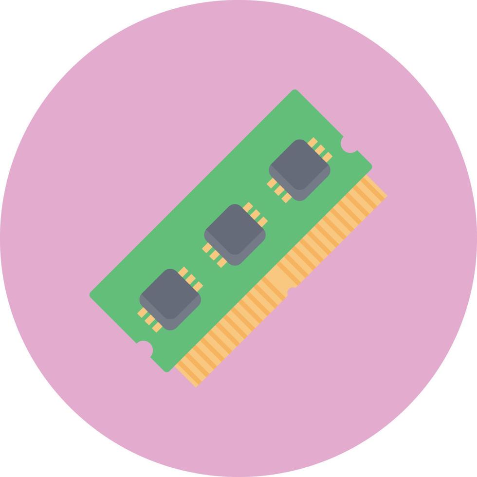 Ilustración de vector de ram sobre un fondo transparente. símbolos de primera calidad. icono plano de línea vectorial para concepto y diseño gráfico.