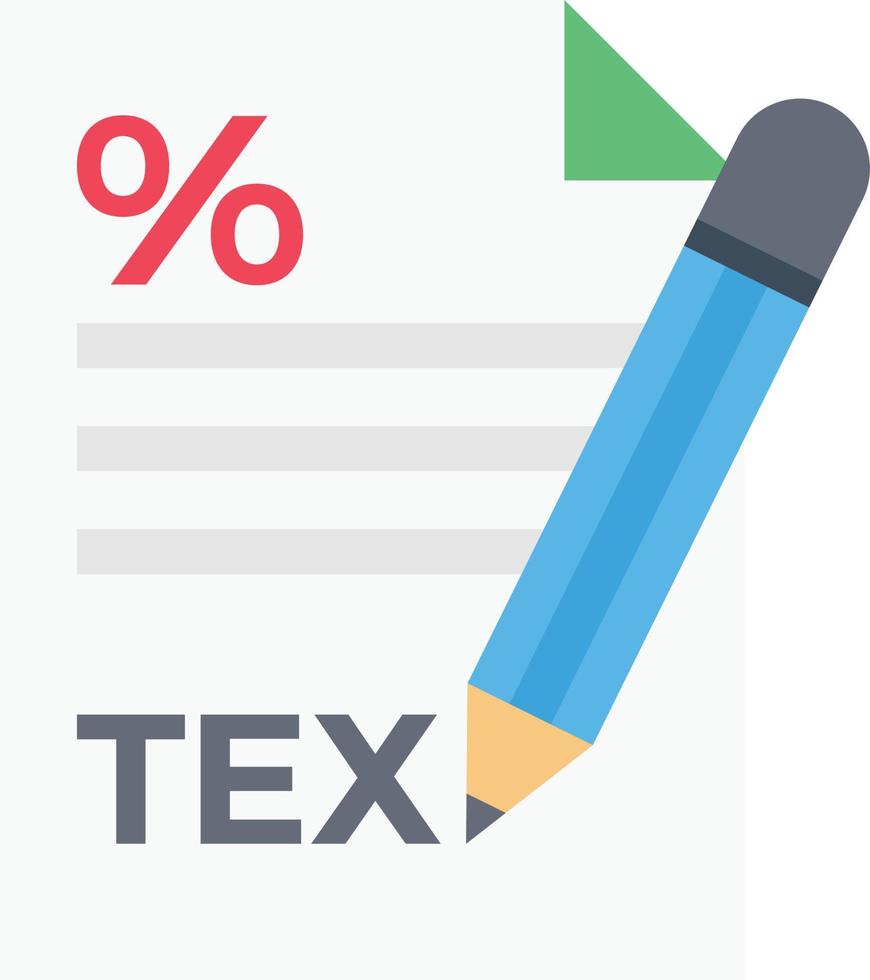 Ilustración de vector de documento fiscal sobre un fondo transparente. símbolos de primera calidad. icono plano de línea vectorial para concepto y diseño gráfico.