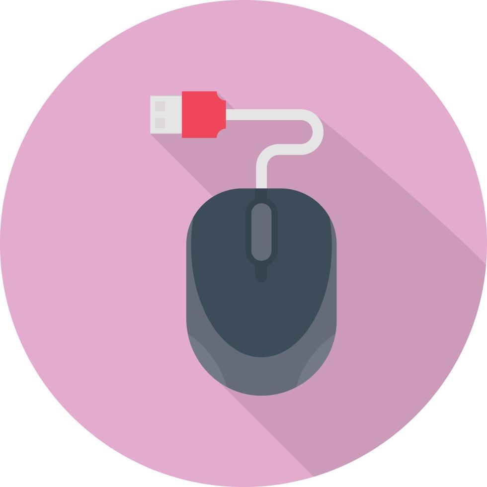 Ilustración de vector de ratón USB sobre un fondo transparente. símbolos de primera calidad. icono plano de línea vectorial para concepto y diseño gráfico.