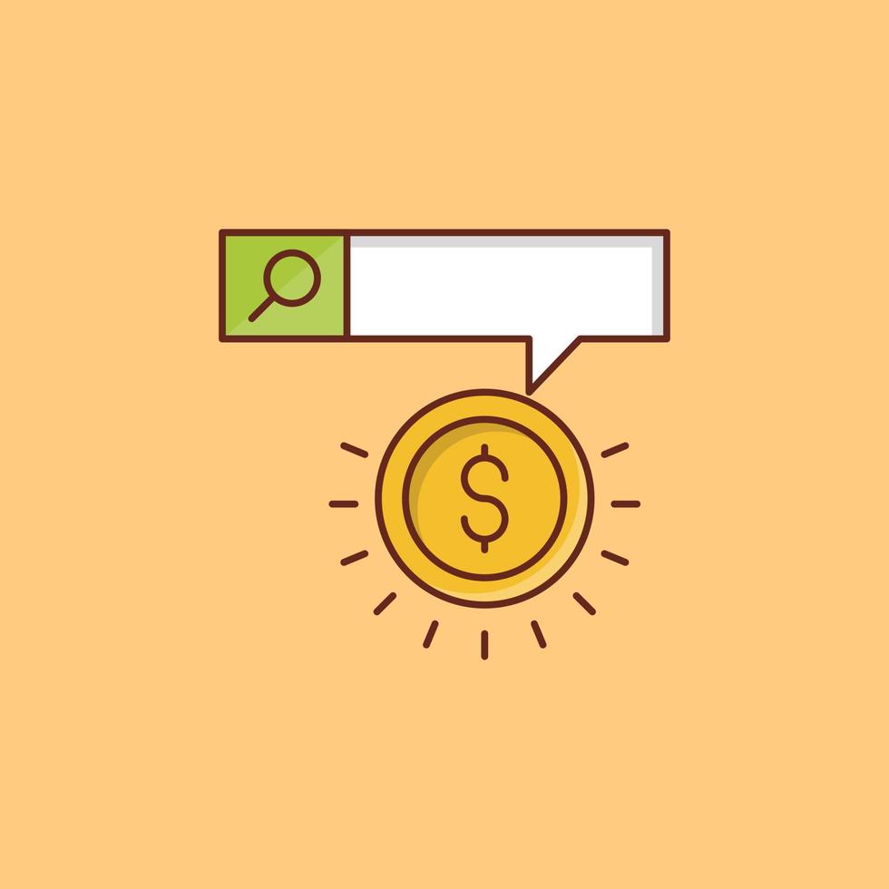 search payment method Vector illustration on a transparent background.  Premium quality symbols. Vector flat icon for concept and graphic design.